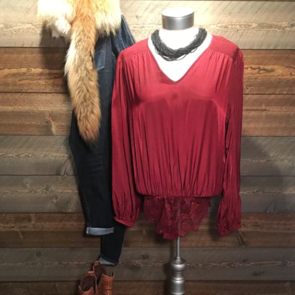 BURGUNDY BODY SUIT